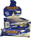 Grenade OREO White High Protein, Low Sugar Bars, 12 x 60 g – 21 g Protein per Snack Bar with Crunchy OREO Pieces & White Chocolate Coating