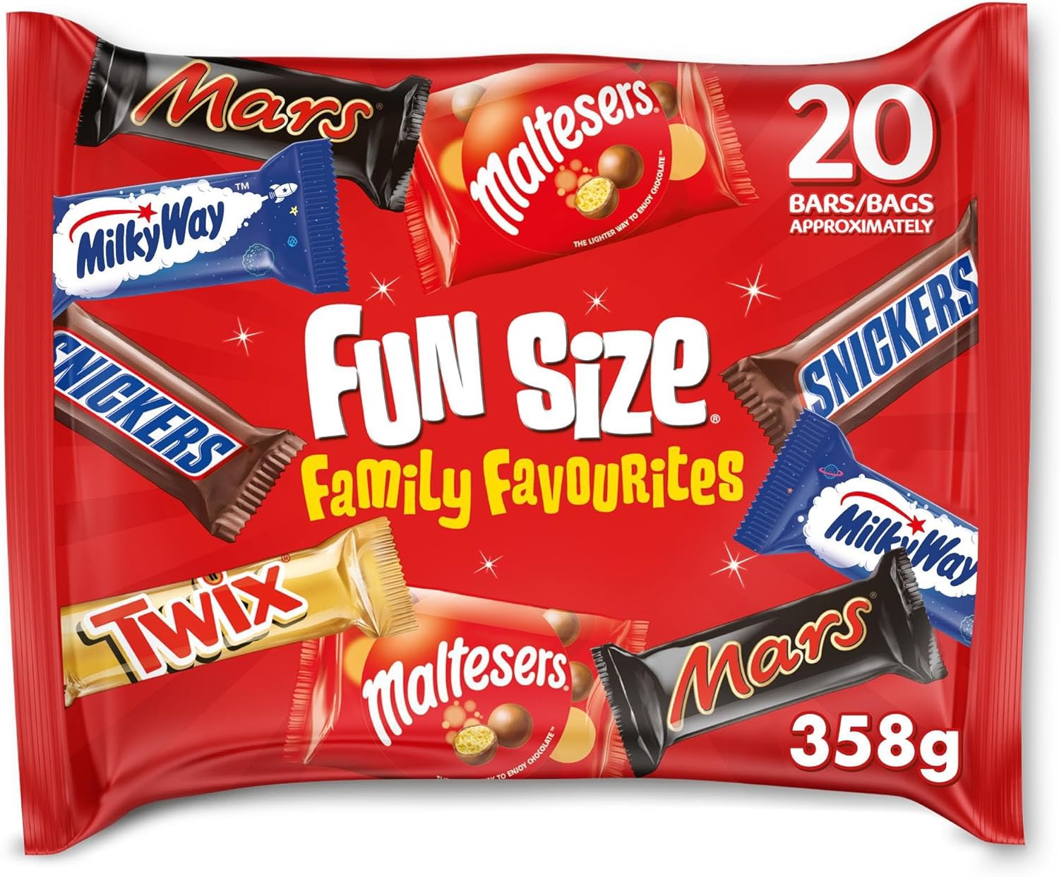 Mixed Chocolate Bars Multipack 358g