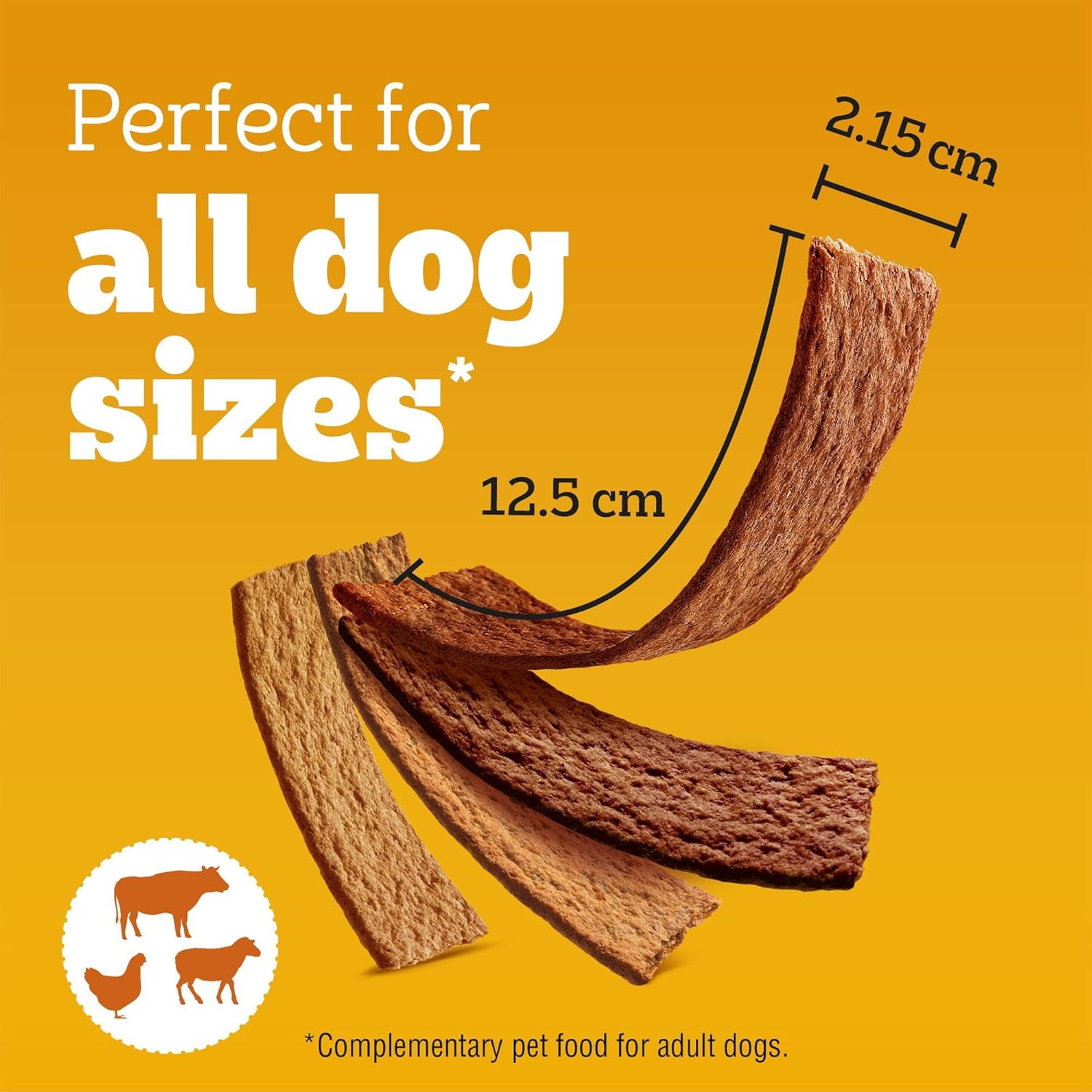 Pedigree Schmackos Mega Pack 110/112 Strips Snacks, Dog Treat Multipack with Beef, Lamb and Poultry Flavours