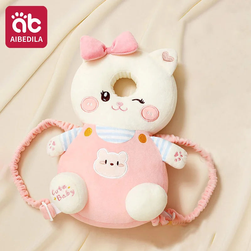 AIBEDILA Baby Head Protector Pillow Cartoon Backpack Toddler Safety Cushion for Learning to Walk Newborn Kids Anti-Fall Support