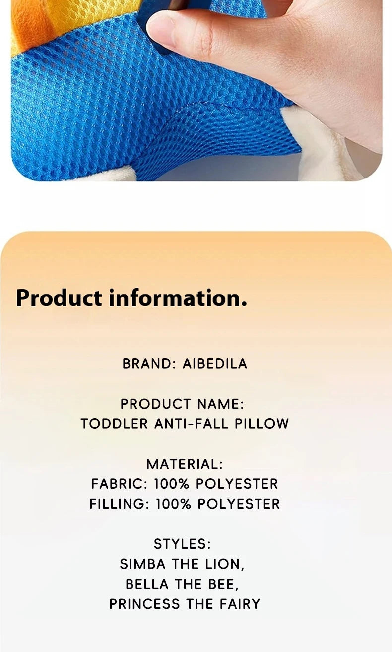AIBEDILA Baby Head Protector Pillow Cartoon Backpack Toddler Safety Cushion for Learning to Walk Newborn Kids Anti-Fall Support