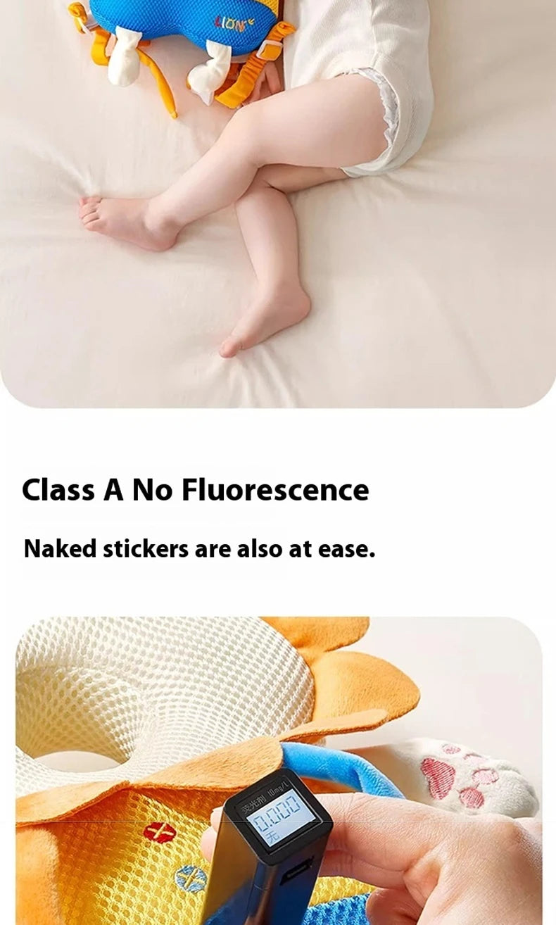 AIBEDILA Baby Head Protector Pillow Cartoon Backpack Toddler Safety Cushion for Learning to Walk Newborn Kids Anti-Fall Support