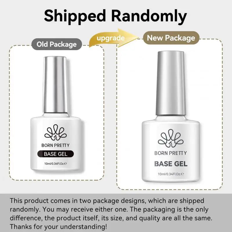 BORN PRETTY 10ml Base Gel Top Coat Rubber Gel Reinforcement Gel for Nails Tools Soak Off UV LED Nail Varnish Function Gel