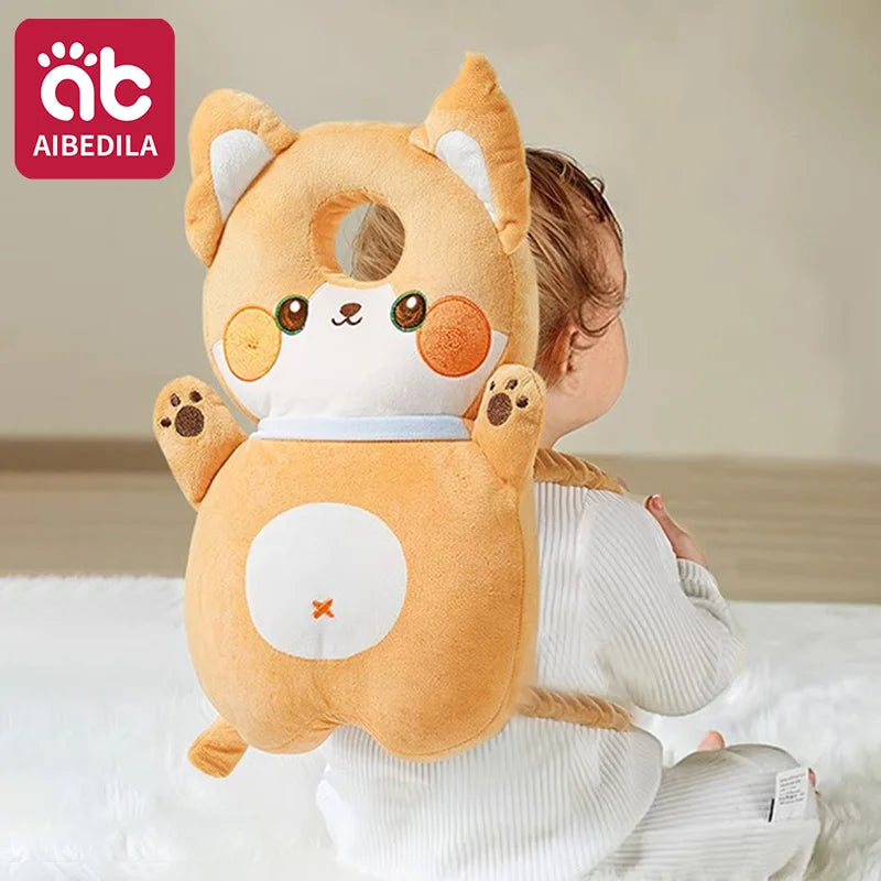 AIBEDILA Baby Head Protector Pillow Cartoon Backpack Toddler Safety Cushion for Learning to Walk Newborn Kids Anti-Fall Support