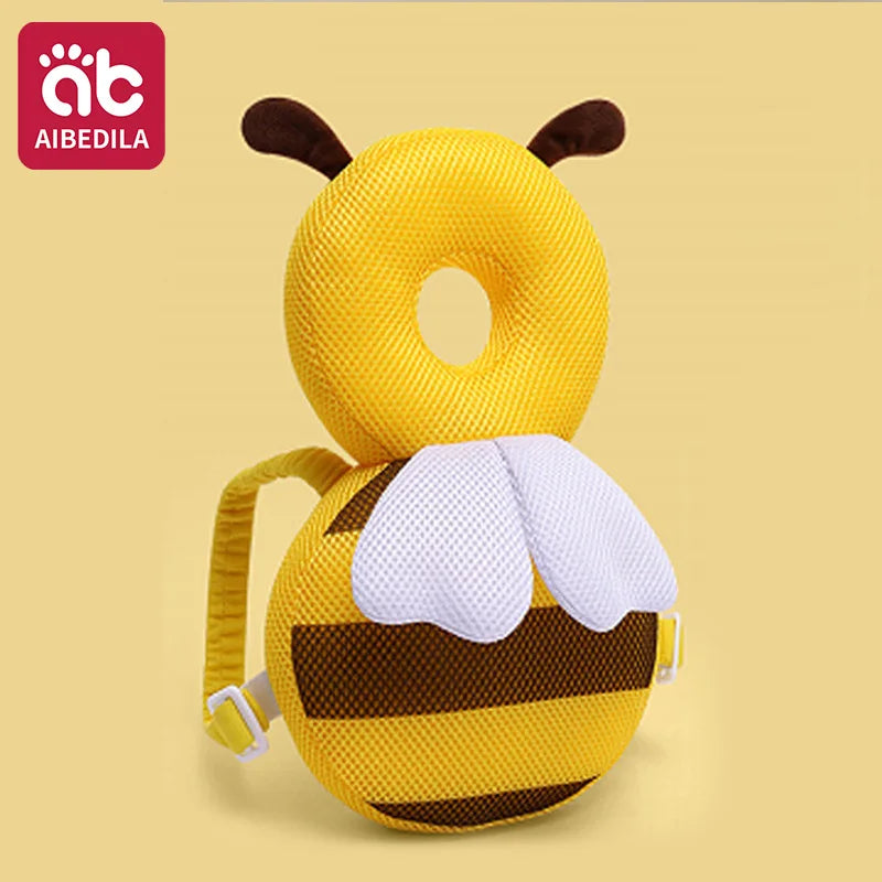 AIBEDILA Baby Head Protector Pillow Cartoon Backpack Toddler Safety Cushion for Learning to Walk Newborn Kids Anti-Fall Support
