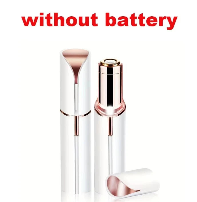 1pc Rechargeable 2-In-1 Eyebrow Razor And Hair Shaver With LED Light - Painlessly Remove Peach Fuzz, Facial Hair, Eyebrows, Lips