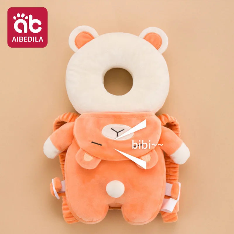 AIBEDILA Baby Head Protector Pillow Cartoon Backpack Toddler Safety Cushion for Learning to Walk Newborn Kids Anti-Fall Support
