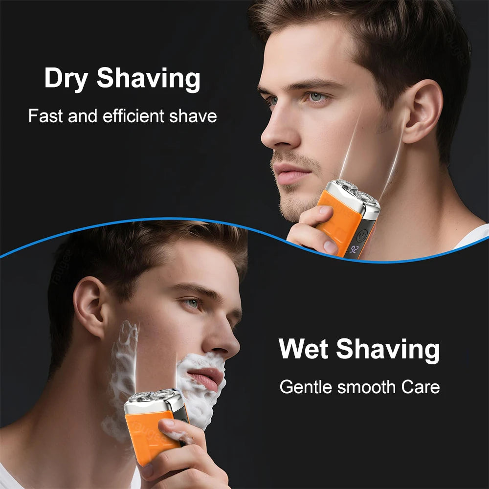 Electric Shaver Man Mini Electric Razor for Men Portable Men's Shaving Machine Rechargeable Men Beard Trimmer Dual Blade Razor