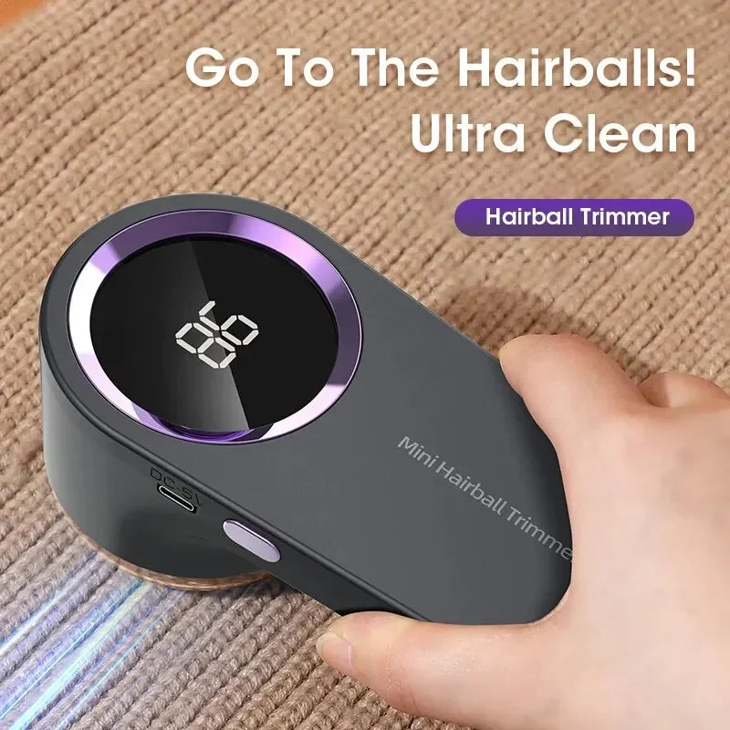 Electric Lint Remover Electric Pellet Fluff Remover Digital Display Debobbler Clothes Shaver Multifunction for Clothes Sweater