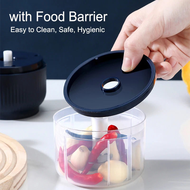 Vegetable Chopper Electric 250ml Mini Wireless USB Rechargeable   Garlic Crusher Food Chopper for Kitchen Gadgets for Garlic