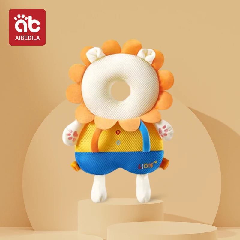 AIBEDILA Baby Head Protector Pillow Cartoon Backpack Toddler Safety Cushion for Learning to Walk Newborn Kids Anti-Fall Support