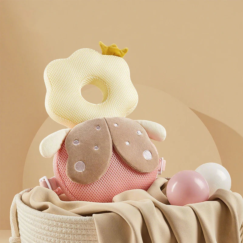 AIBEDILA Baby Head Protector Pillow Cartoon Backpack Toddler Safety Cushion for Learning to Walk Newborn Kids Anti-Fall Support