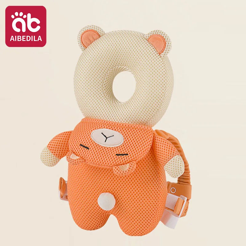 AIBEDILA Baby Head Protector Pillow Cartoon Backpack Toddler Safety Cushion for Learning to Walk Newborn Kids Anti-Fall Support